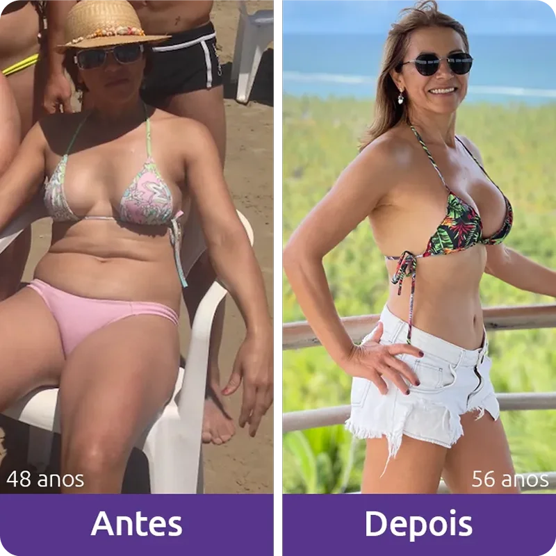Antes aos 48 anos e depois aos 56 anos