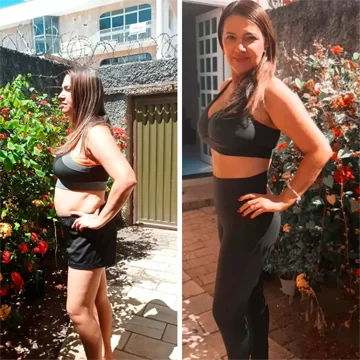 Antes e depois de Kara F.